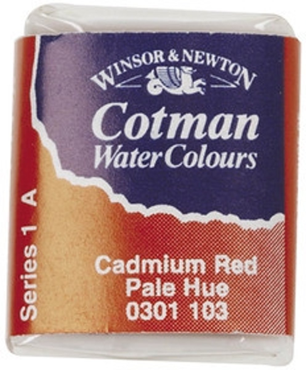 Cotman aquarelverf, cadmium red pale hue, 1stuk [HOB-34352]